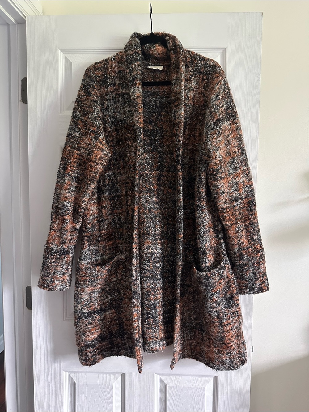 Size XXL TerraWare Women’s Wool Blend Boucle Open Front Cardigan Sweater - Picture 2 of 6